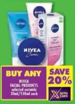 Shoprite Nivea facial products offer