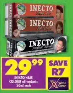 Shoprite Inecto hair colour all variants offer