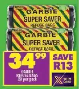 Shoprite Garbie refuse bags offer