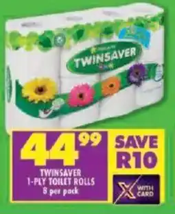 Shoprite Twinsaver 1-ply toilet rolls offer