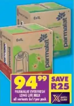 Shoprite Parmalat everfresh long life milk offer