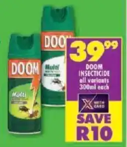 Shoprite Doom insecticide all variants offer