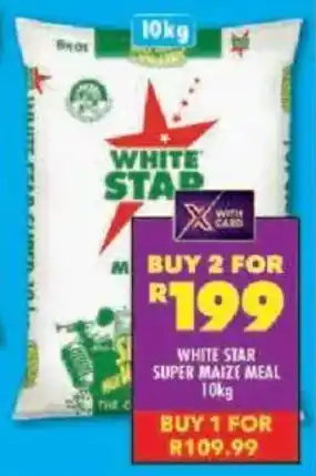 Shoprite White star super maize meal offer
