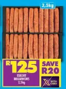 Shoprite Eskort braaiwors offer
