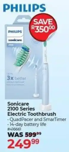 Dis-Chem Philips Sonicare 2100 Series Electric Toothbrush offer