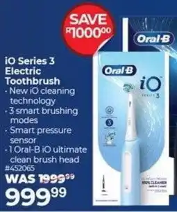 Dis-Chem Oral-B iO Series 3 Electric Toothbrush offer