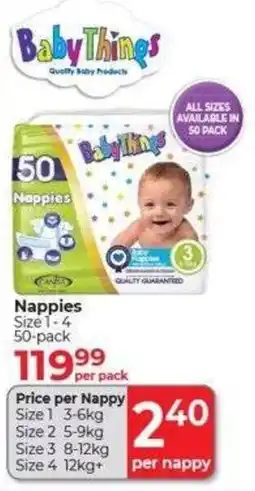 Dis-Chem Baby Things Nappies offer