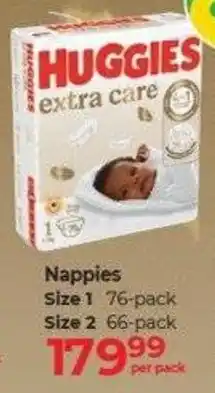 Dis-Chem Huggies Extra Care Nappies offer