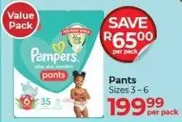Dis-Chem Pampers Pants offer