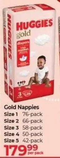 Dis-Chem Huggies Gold Nappies offer