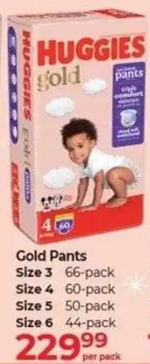 Dis-Chem Huggies Gold Pants offer