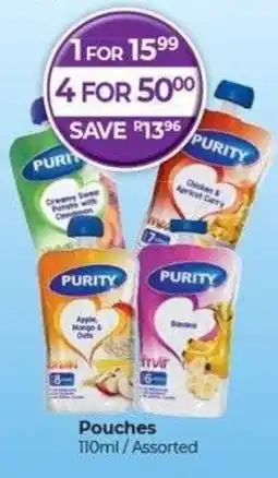 Dis-Chem Purity Pouches Assorted offer