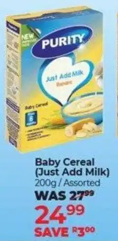 Dis-Chem Purity Baby Cereal offer