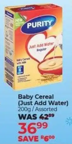 Dis-Chem Purity Baby Cereal offer
