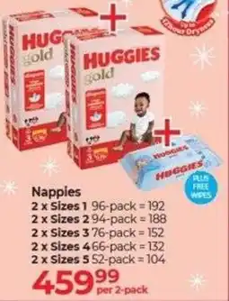 Dis-Chem Huggies Gold Nappies offer