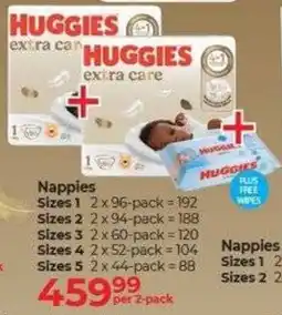 Dis-Chem Huggies Extra Care Nappies offer