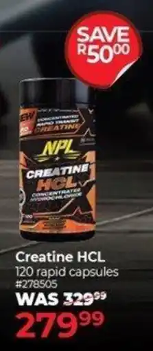 Dis-Chem NPL Creatine HCL offer
