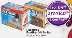 Dis-Chem Racefood FastBar OR FarBar offer