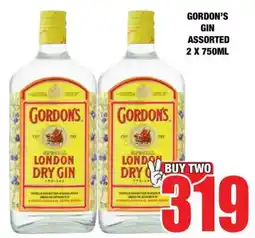 Boxer Gordon's Gin Assorted 2 x 750ml offer