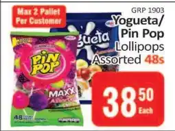 KitKat Cash and Carry Yogueta/Pin Pop Lollipops Assorted 48s offer