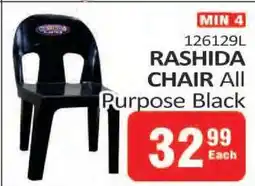 KitKat Cash and Carry RASHIDA CHAIR All Purpose Black offer