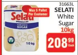 KitKat Cash and Carry SELATI WHITE SUGAR 10KG offer