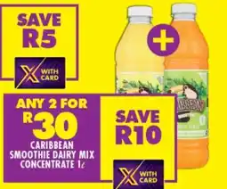 Shoprite CARIBBEAN SMOOTHIE DAIRY MIX CONCENTRATE 1ℓ offer