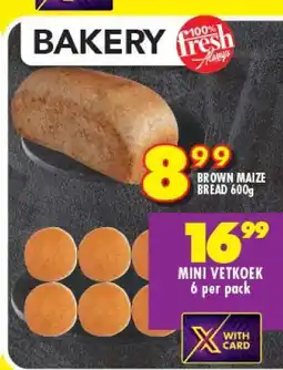 Shoprite BROWN MAIZE BREAD 600g offer