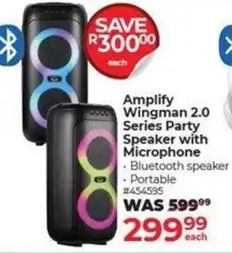Dis-Chem Amplify Wingman 2.0 Series Party Speaker with Microphone offer