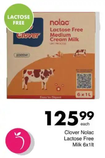 Save Hyper Clover Nolac Lactose Free Milk offer