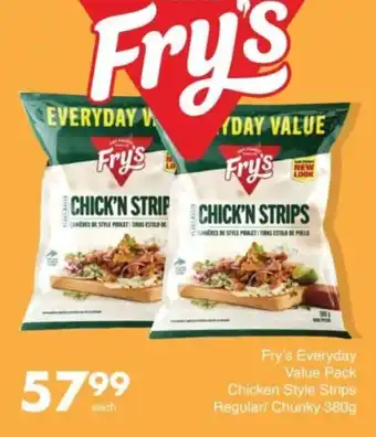 Save Hyper Fry's Everyday Value Pack Chicken Style Strips Regular/ Chunky offer