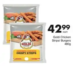 Save Hyper Goldi Chicken Strips/ Burgers offer