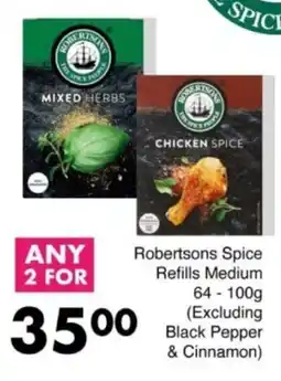 Save Hyper Robertsons Spice Refills Medium offer