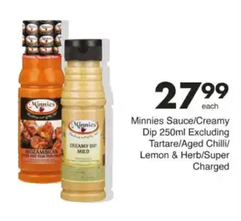 Save Hyper Minnies Sauce/ Creamy Dip Excluding Tartare/ Aged Chilli/ Lemon & Herb/ Super Charged offer