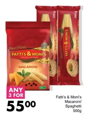 Save Hyper Fatti's & Moni's Macaroni/ Spaghetti offer