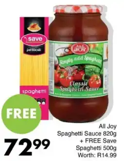 Save Hyper All Joy Spaghetti Sauce offer