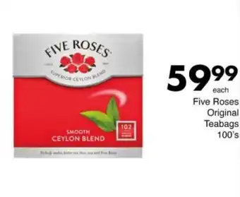 Save Hyper Five Roses Original Teabags offer