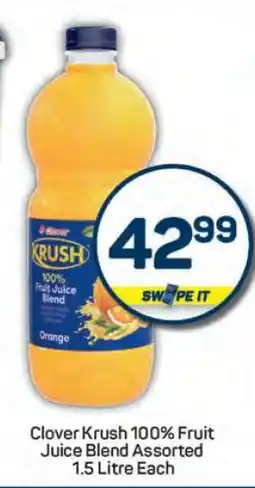 Pick n Pay Clover Krush 100% Fruit Juice Blend Assorted offer
