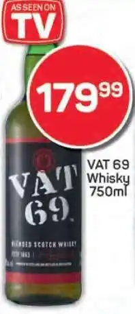 Pick n Pay VAT 69 Whisky 750ml offer