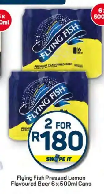 Pick n Pay Flying Fish Pressed Lemon Flavoured Beer 6 x 500ml Cans offer