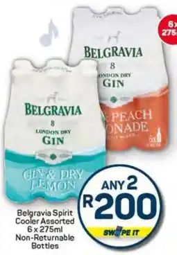 Pick n Pay Belgravia Spirit Cooler Assorted 6 x 275ml Non-Returnable Bottles offer