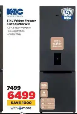 HiFi Corp KIC 314L Fridge Freezer KBF6352GRWD offer