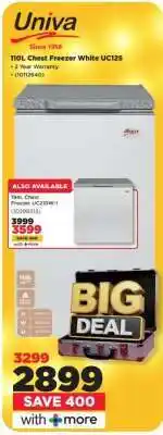 HiFi Corp Univa 110L Chest Freezer White UC125 offer