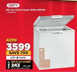 HiFi Corp DEFY 195L Eco Chest Freezer White DMF470 offer