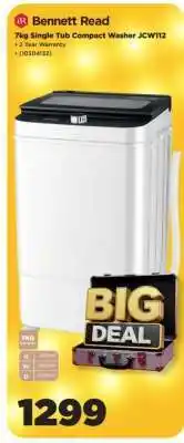 HiFi Corp Bennett Read 7kg Single Tub Compact Washer JCW112 offer
