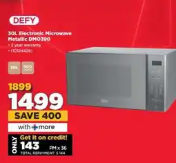 HiFi Corp DEFY 30L Electronic Microwave Metallic DMO390 offer