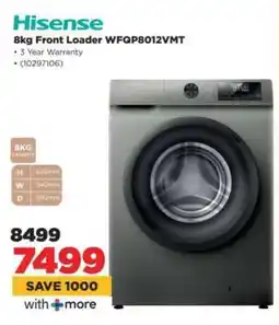 HiFi Corp Hisense 8kg Front Loader WFQP8012VMT offer