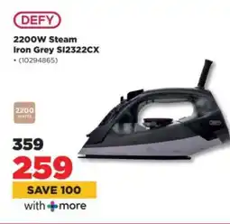HiFi Corp DEFY 2200W Steam Iron Grey SI2322CX offer