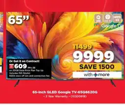 HiFi Corp 65-inch QLED Google TV-65Q6620G offer