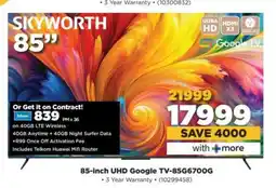 HiFi Corp 85-inch UHD Google TV-85G6700G offer